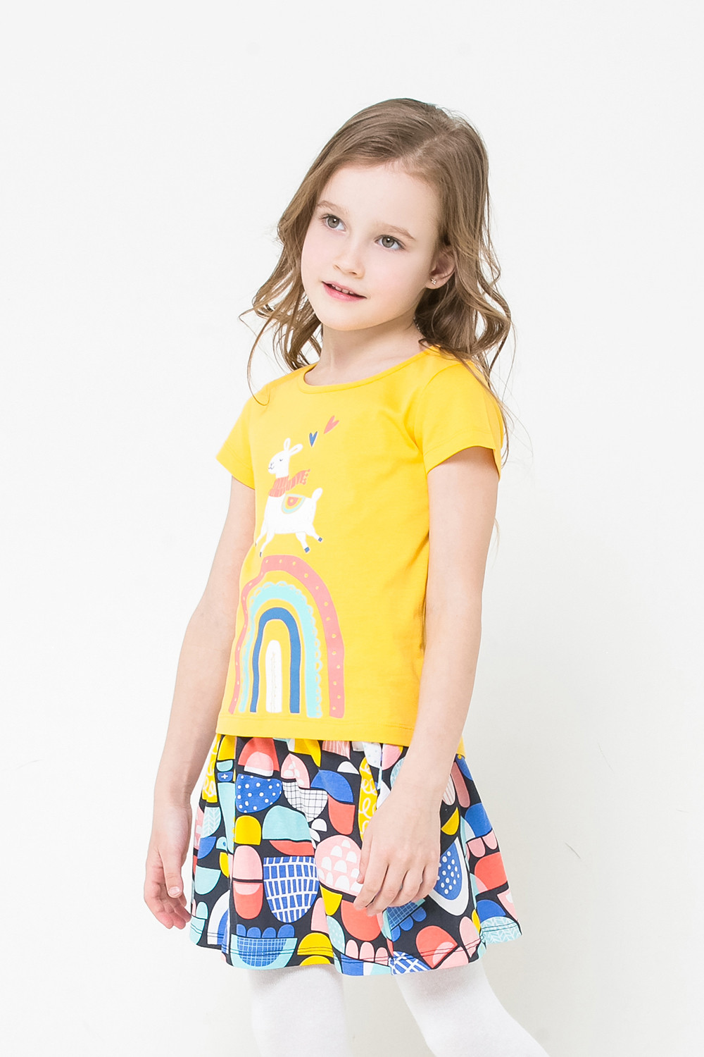 картинка Юбка для девочки Crockid К 7097 цветные холмики к1254 от магазина детских товаров ALiSa