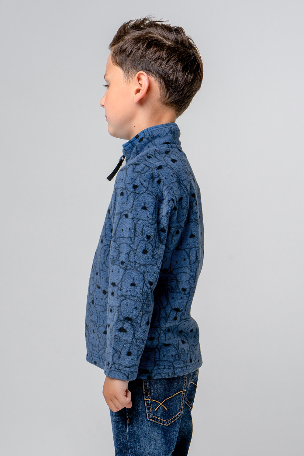 картинка Куртка флисовая для мальчика Crockid ФЛ 34025/н/32 ГР от магазина детских товаров ALiSa