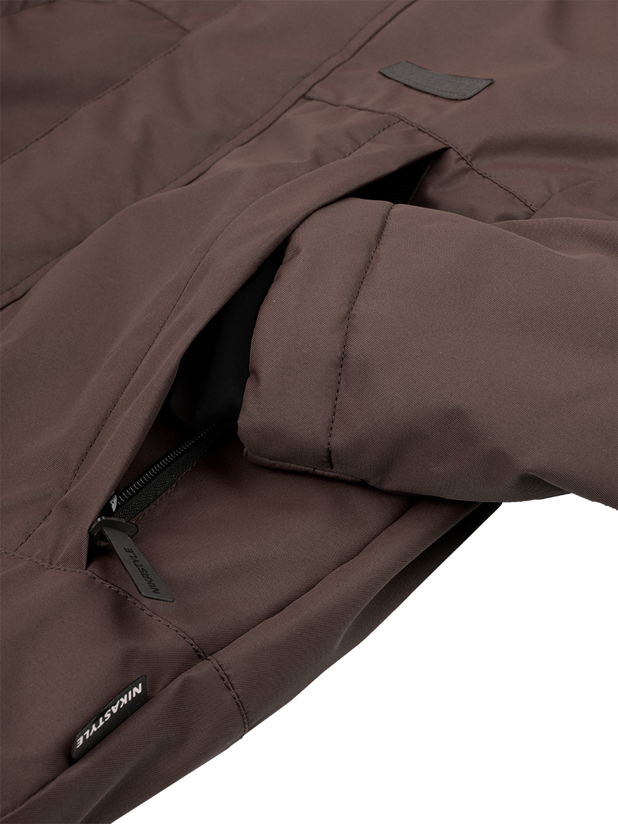 картинка Куртка утепленная для мальчика NIKASTYLE 4м3324 орех от магазина детских товаров ALiSa