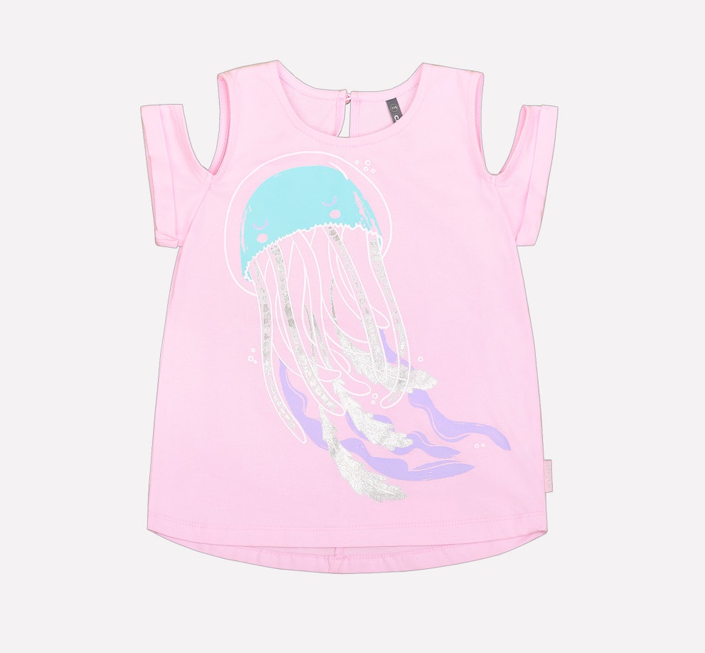 картинка Футболка для девочки Crockid КР 300645 розовое облако2 к211 от магазина детских товаров ALiSa