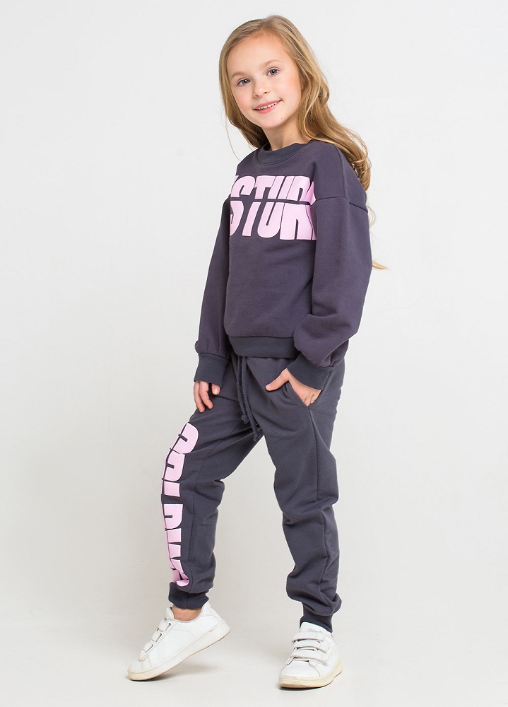 картинка Джемпер для девочки Crockid КР 300613 темно-серый3 к203 от магазина детских товаров ALiSa