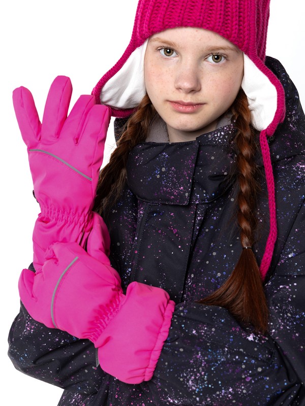 картинка Перчатки мембранные для девочки NIKASTYLE 15з17524 Розовый от магазина детских товаров ALiSa