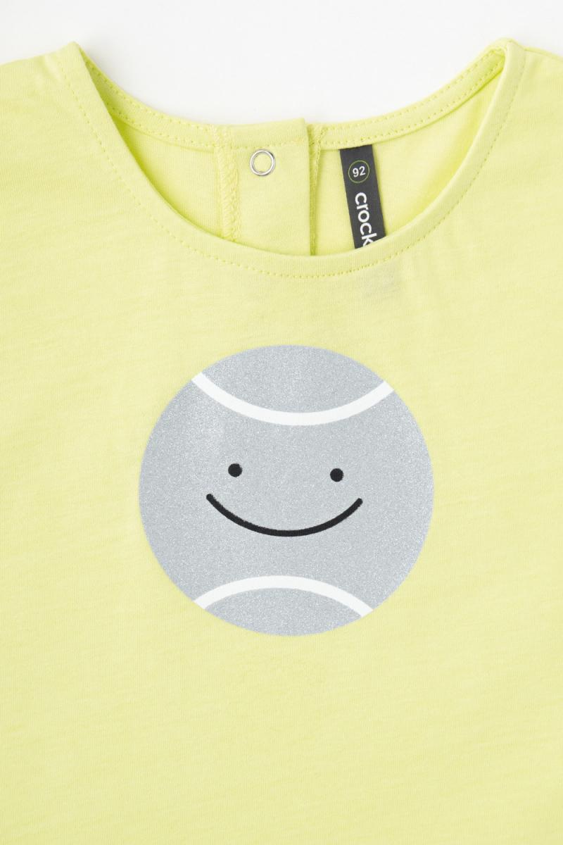 картинка Футболка для девочки Crockid КР 301678 солнечный лайм к331 от магазина детских товаров ALiSa