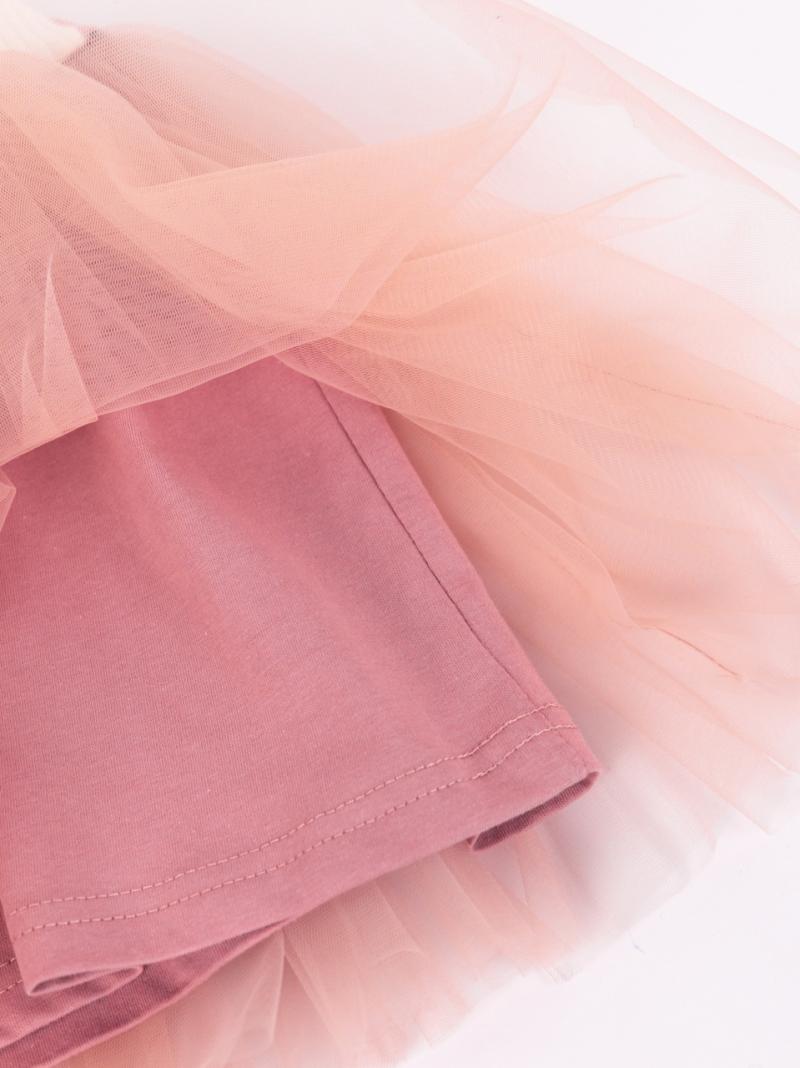 картинка Платье для девочки Baby Boom С259/1-К Пудровые цветы на молоке + пудра от магазина детских товаров ALiSa