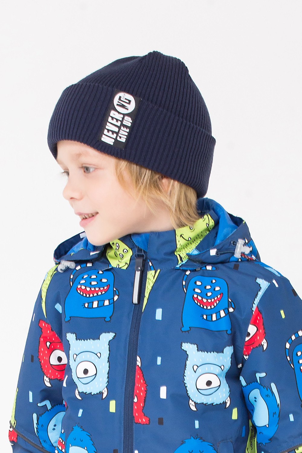 картинка Шапка для мальчика Crockid КВ 20131 темно-синий от магазина детских товаров ALiSa