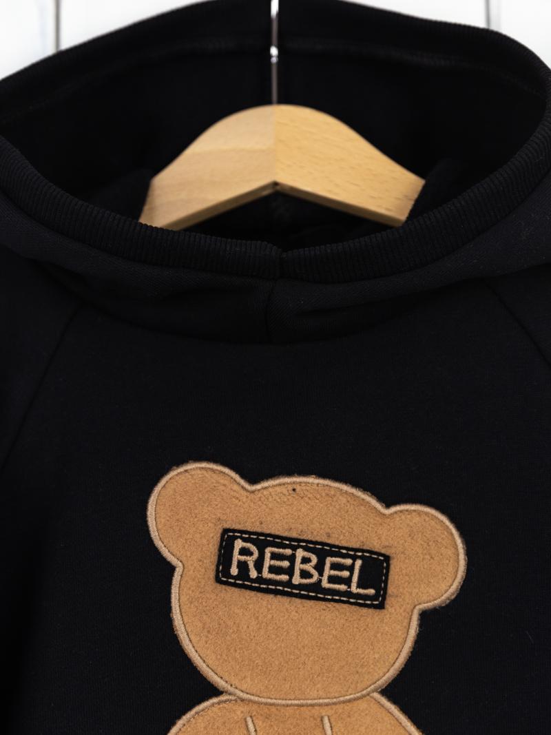 картинка Комплект детский Baby Boom КД493/5-Ф Черный мишка от магазина детских товаров ALiSa