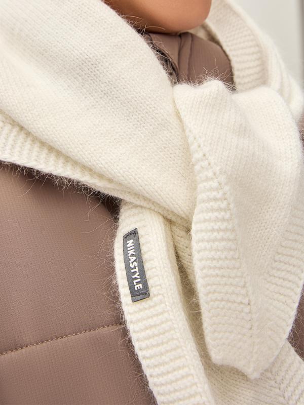 картинка Шарф косынка для девочки NIKASTYLE 17з16625 Молоко от магазина детских товаров ALiSa