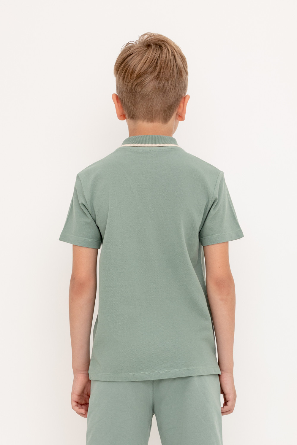 картинка Джемпер поло для мальчика Crockid КР 302233 полынь к426 от магазина детских товаров ALiSa