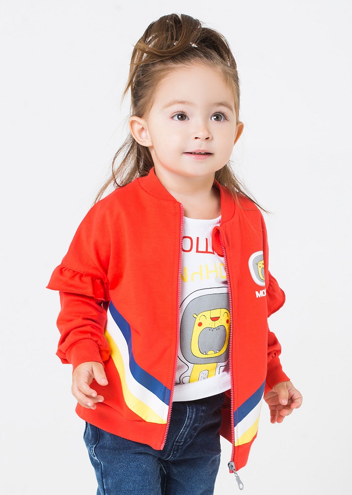 картинка Куртка для девочки Crockid КР 300592 ярко-красный1 к197 от магазина детских товаров ALiSa