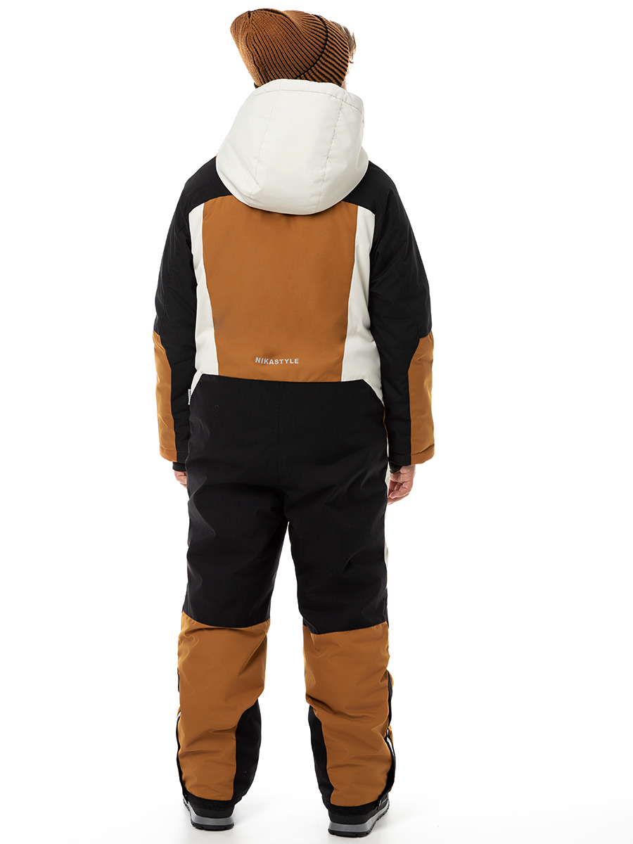картинка Комбинезон зимний для мальчика NIKASTYLE 8з6924 Кэмел черный от магазина детских товаров ALiSa
