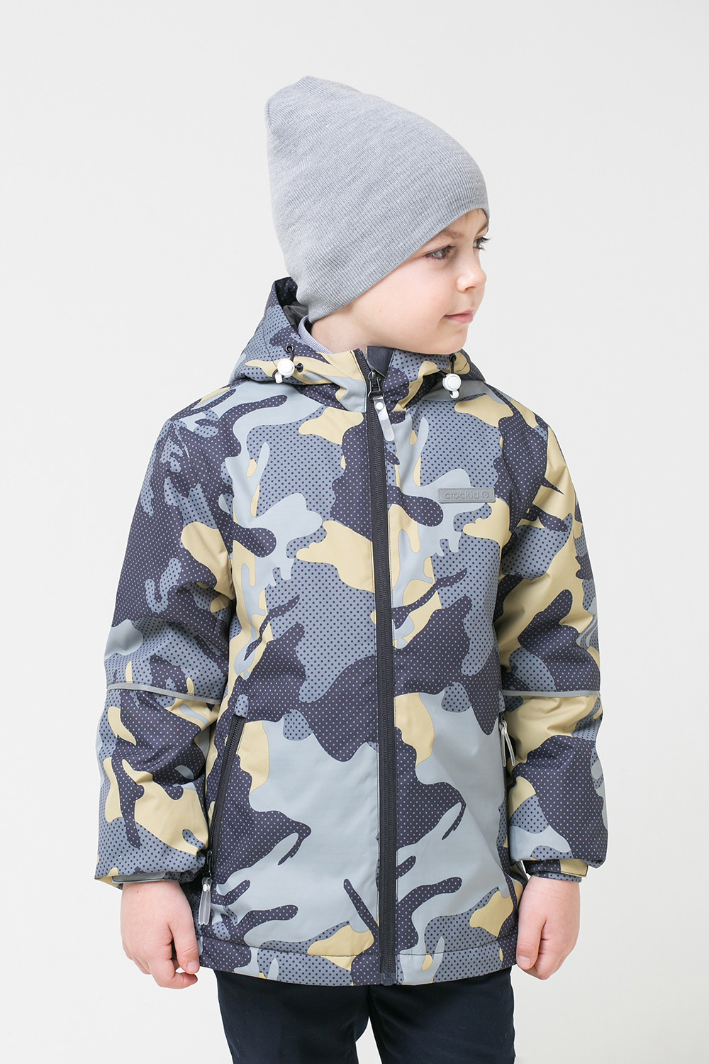 картинка Куртка демисезонная утепленная для мальчика Crockid ВК 30092/н/2 ГР от магазина детских товаров ALiSa