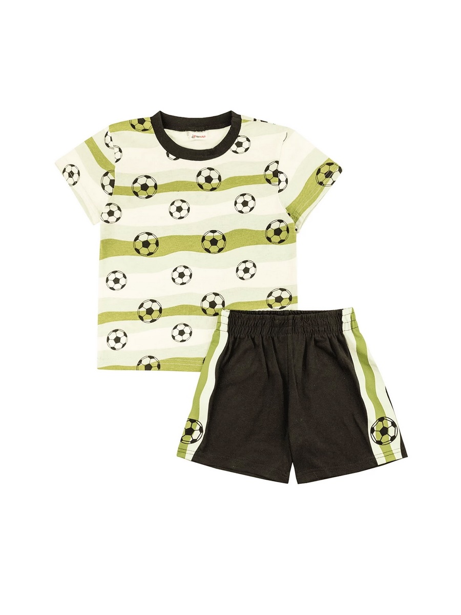 картинка Комплект для мальчика Youlala YLA 7955100402 Зеленый, черный от магазина детских товаров ALiSa