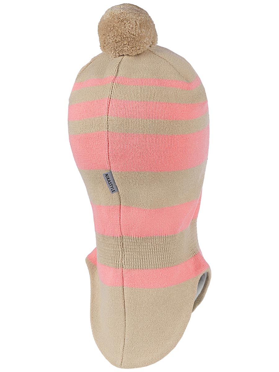 картинка Шлем демисезонный для девочки NIKASTYLE 10м10024 беж персик от магазина детских товаров ALiSa