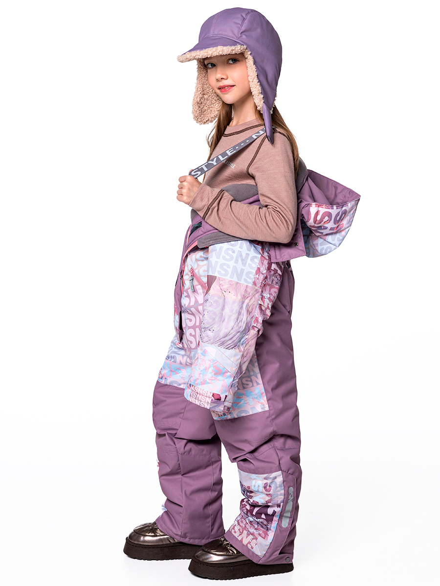 картинка Комбинезон зимний для девочки NIKASTYLE 8з2424 з24 Бежевый орхидея от магазина детских товаров ALiSa