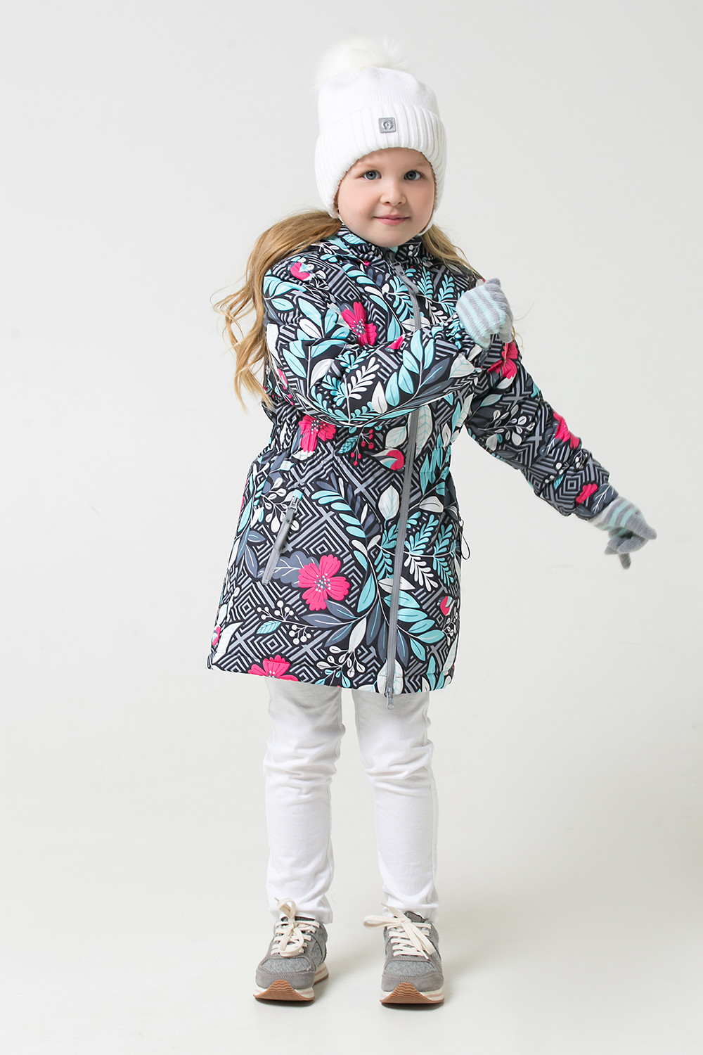 картинка Куртка зимняя для девочки Crockid ВК 38055/н/2 ГР от магазина детских товаров ALiSa