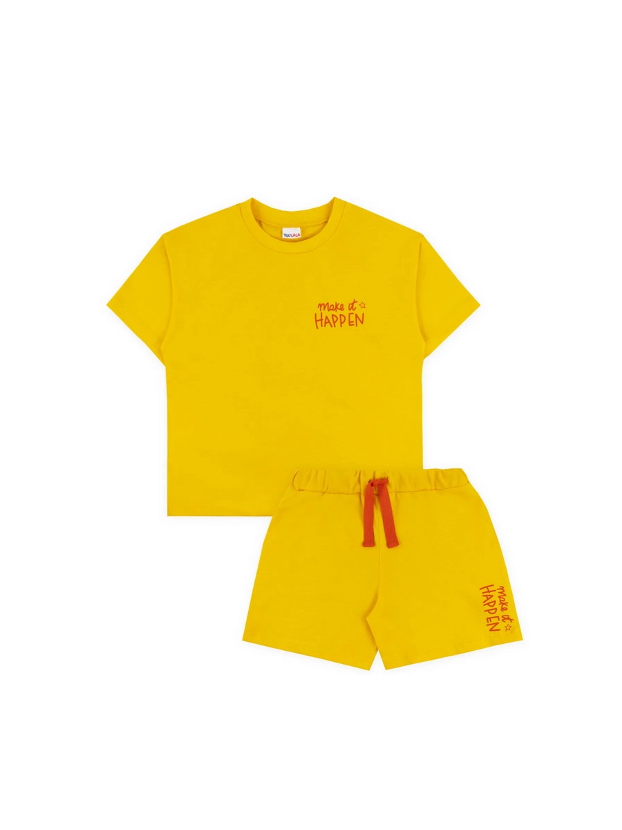 картинка Комплект для девочки YLA 7634100308 Желтый HAPPEN от магазина детских товаров ALiSa