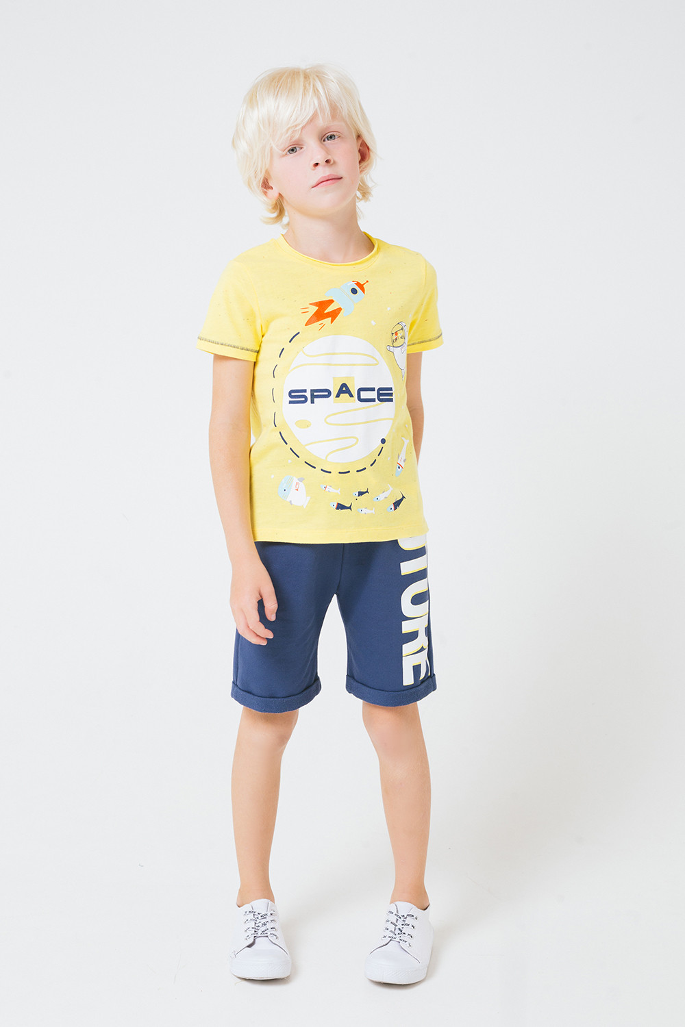 картинка Футболка для мальчика Crockid КР 300924 желтый к248 от магазина детских товаров ALiSa