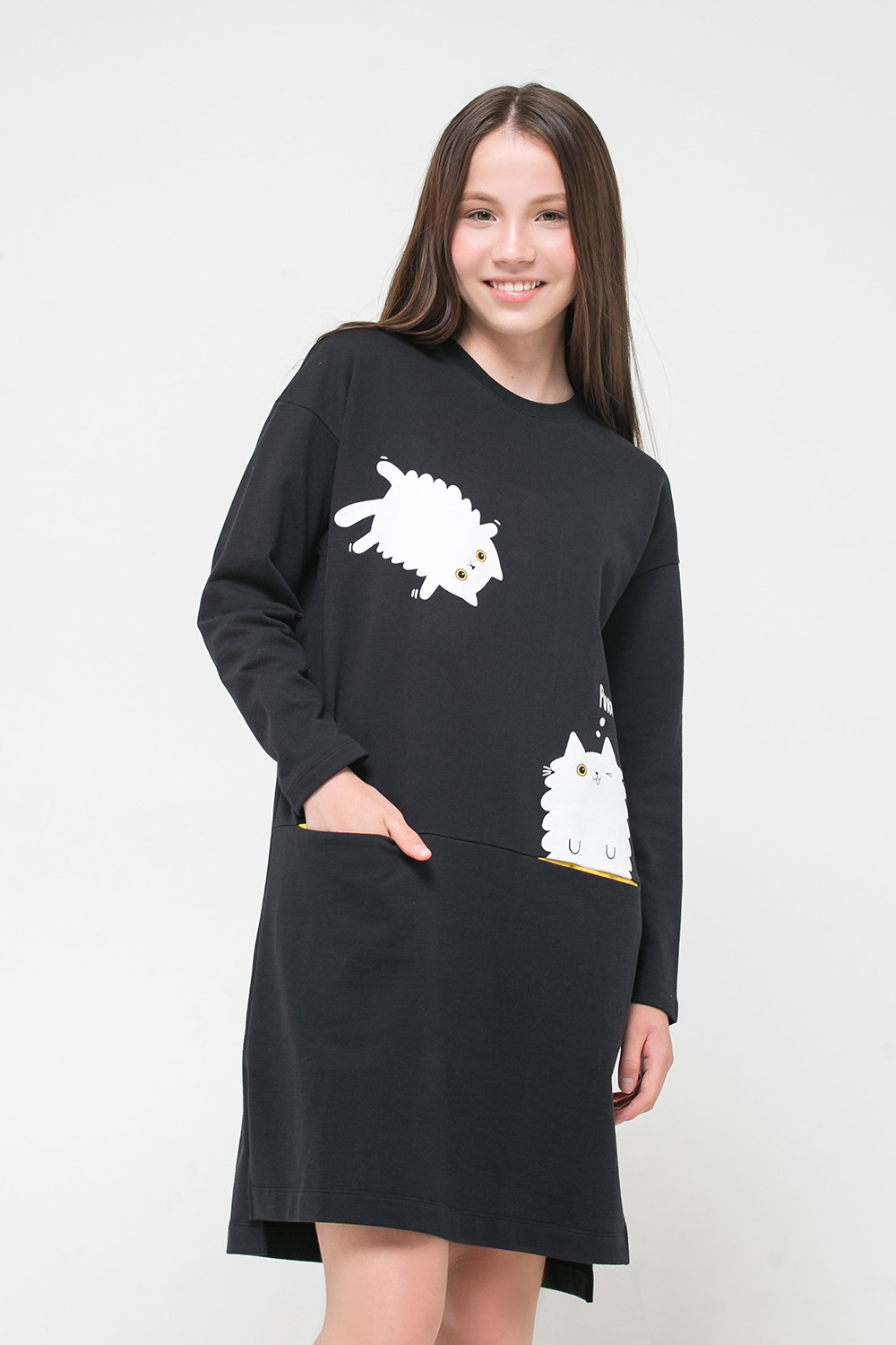 картинка Платье для девочки КБ 5631 черный к31 от магазина детских товаров ALiSa