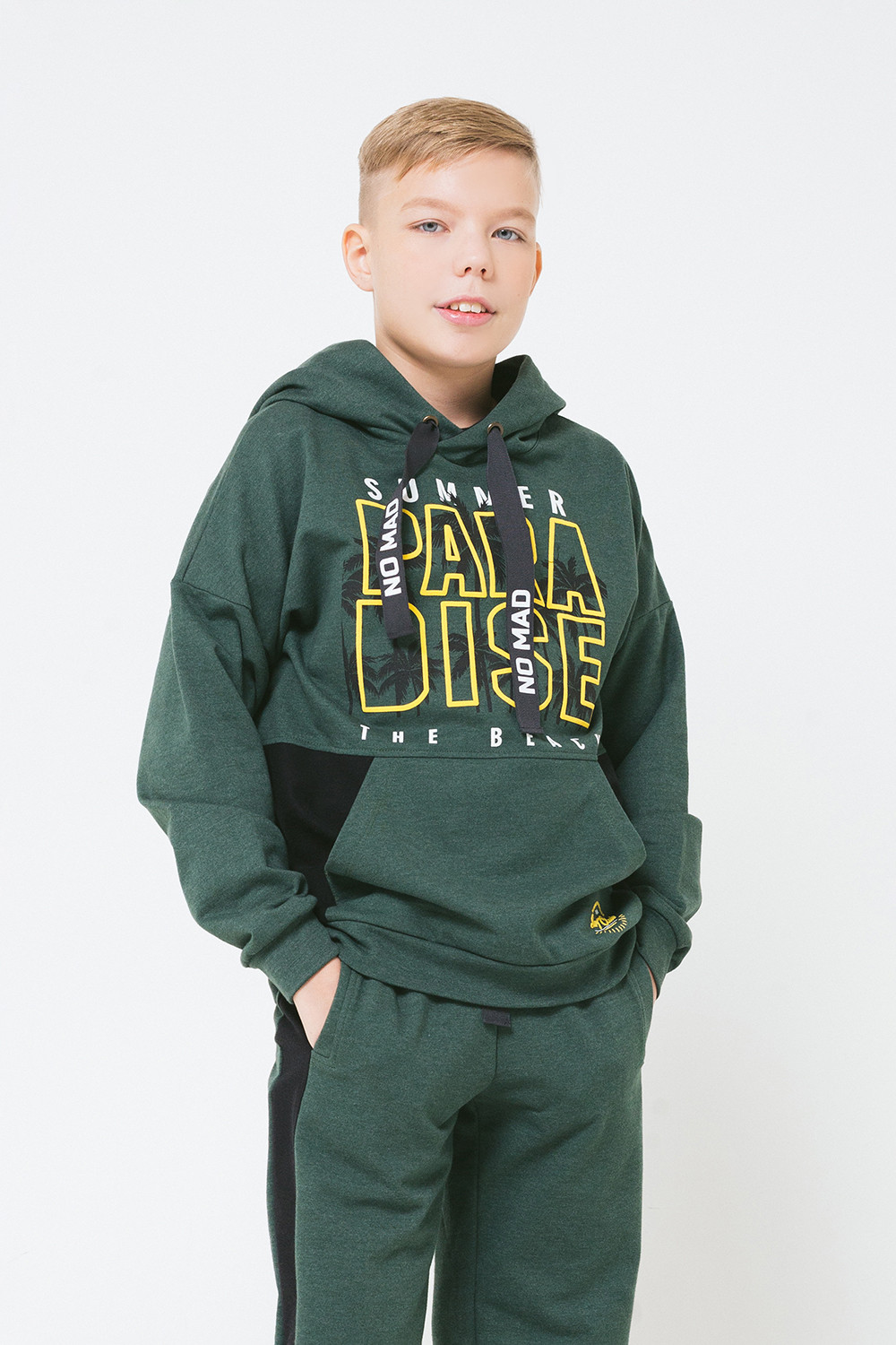 картинка Джемпер для мальчика КБ 301019 темно-зеленый к28 от магазина детских товаров ALiSa