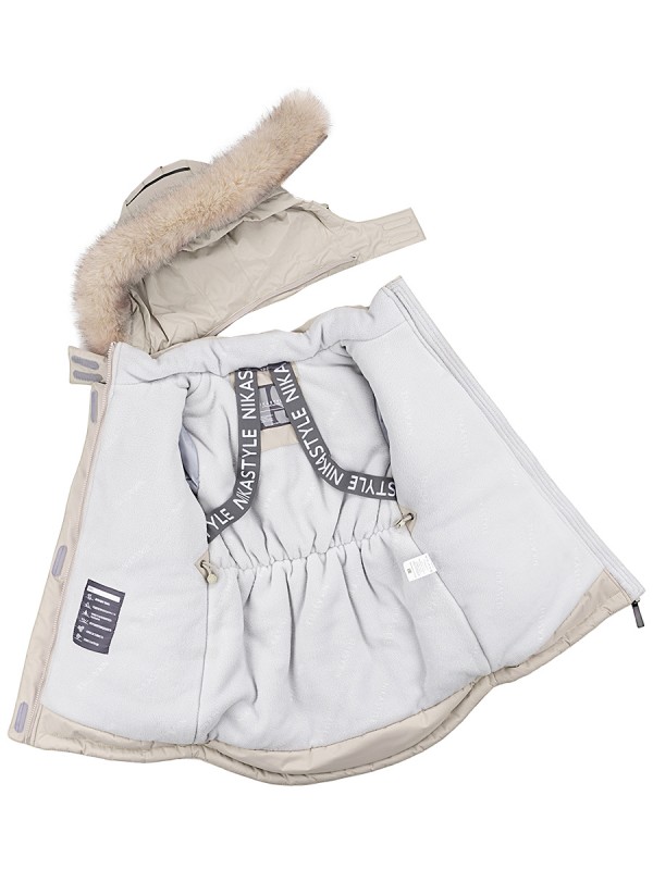 картинка Куртка зимняя для девочки NIKASTYLE 4з3624 Беж от магазина детских товаров ALiSa