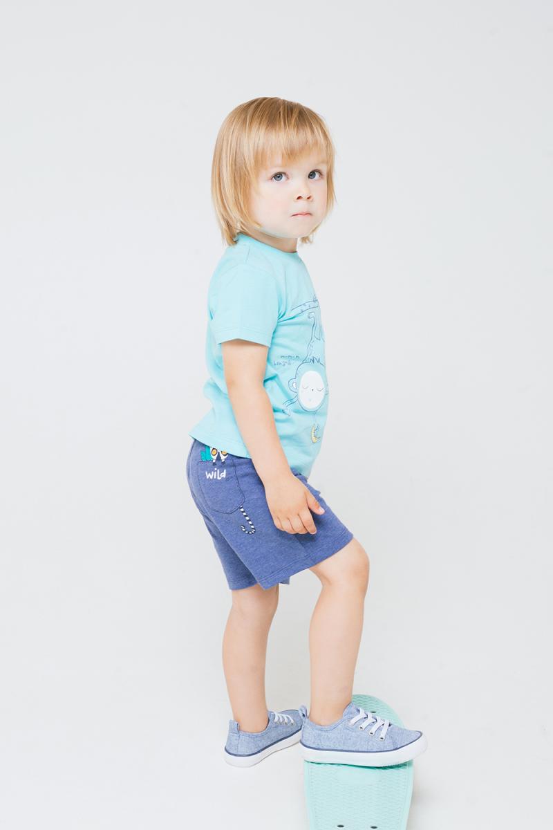картинка Шорты для мальчика Crockid КР 4790 синий меланж к238 от магазина детских товаров ALiSa