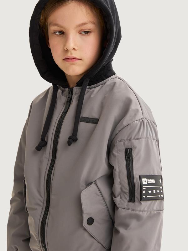 картинка Куртка утеплённая для мальчика NIKASTYLE 4м5525 Серый от магазина детских товаров ALiSa
