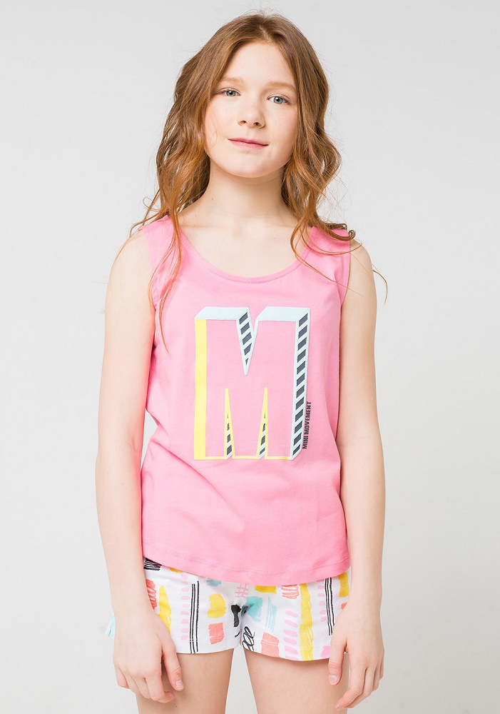 картинка Комплект для девочки Crockid КБ 2602 тепло-розовый + цветные штрихи от магазина детских товаров ALiSa