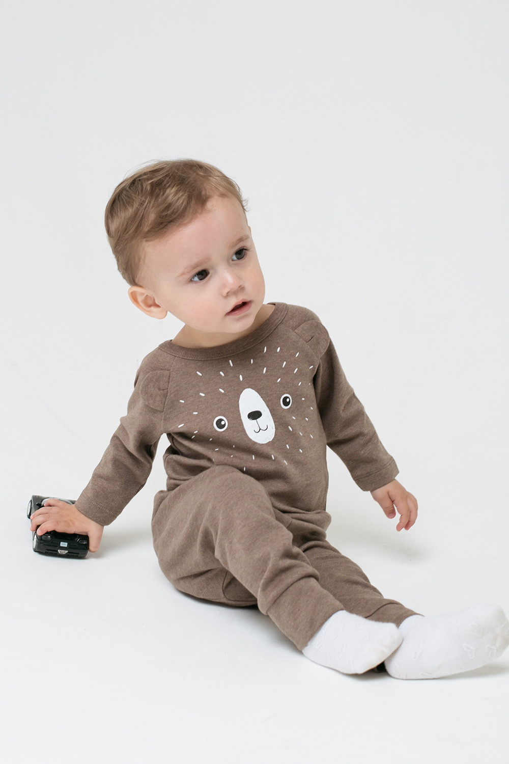 картинка Джемпер для мальчика Crockid К 301579 коричневый меланж (зима в лесу) от магазина детских товаров ALiSa