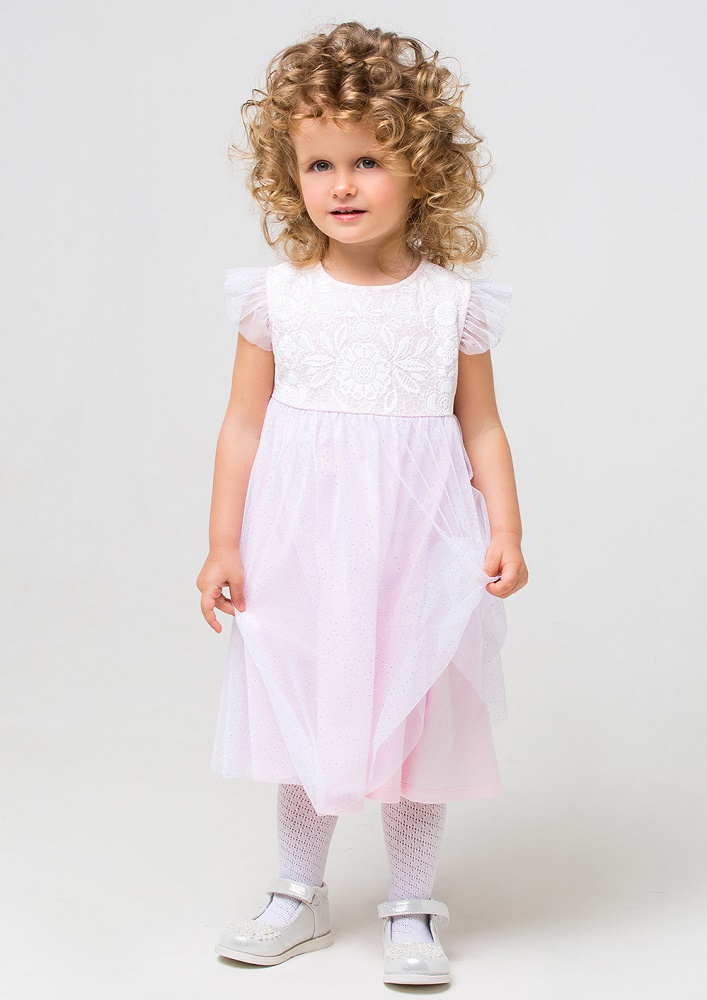 картинка Платье для девочки Crockid К 5538 нежно-розовый от магазина детских товаров ALiSa