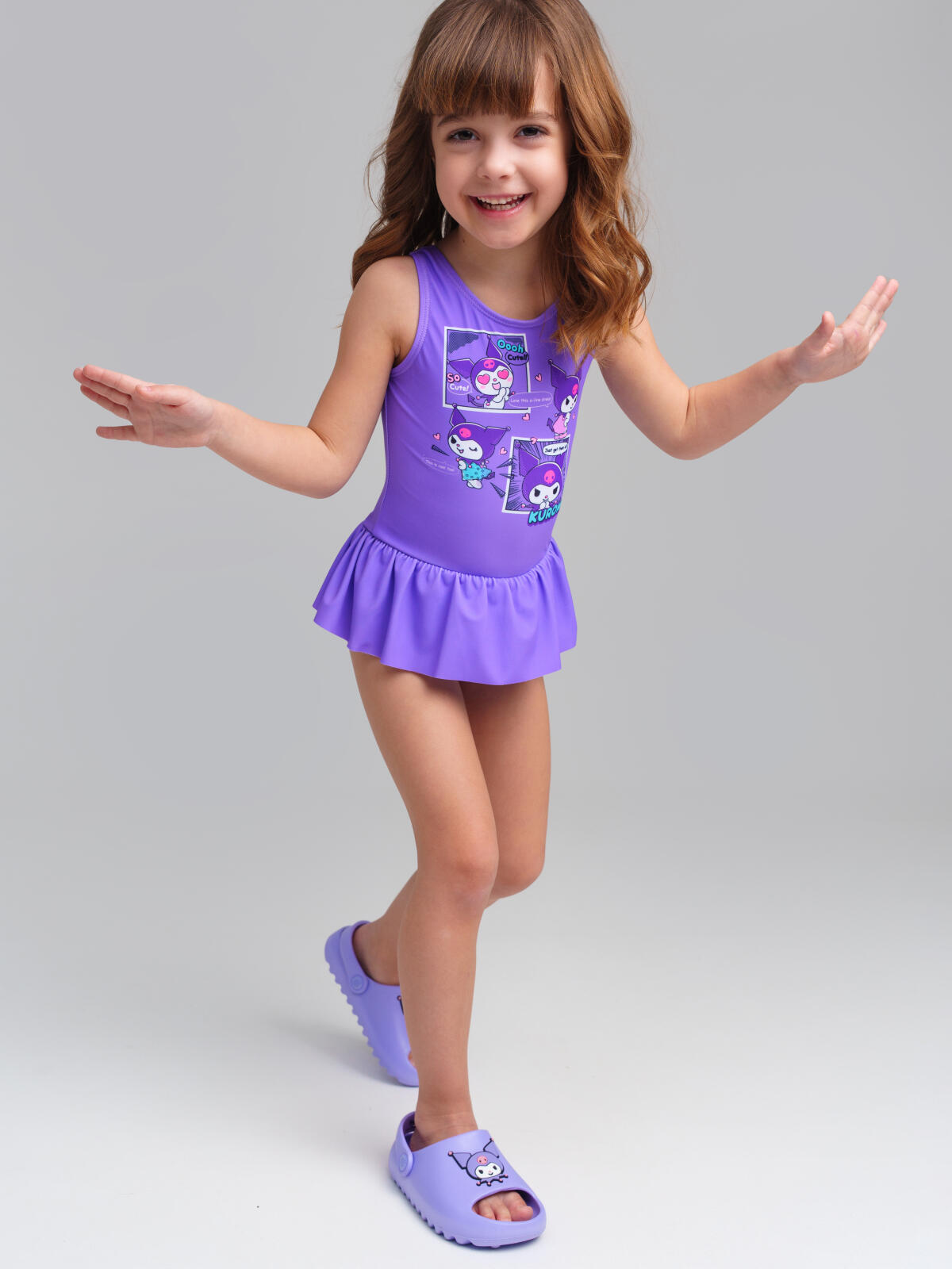 картинка Купальник для девочки PL 12542092 Сиреневый от магазина детских товаров ALiSa