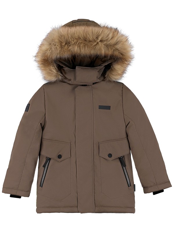 картинка Куртка зимняя для мальчика NIKASTYLE 4з3324 Орех от магазина детских товаров ALiSa