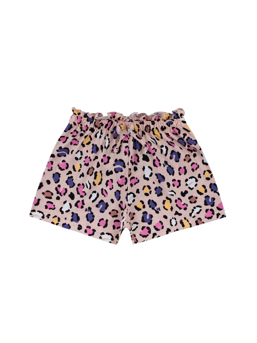 картинка Шорты для девочки Youlala 1171100312 Бежевый розовый леопард от магазина детских товаров ALiSa