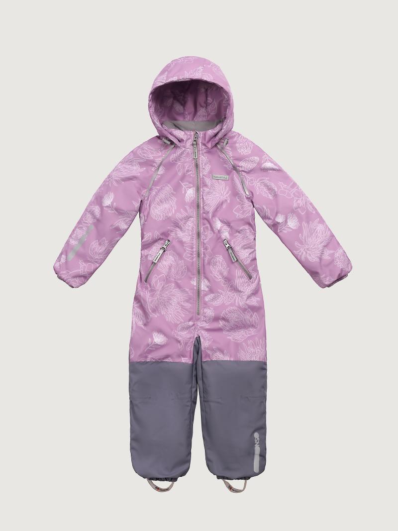 картинка Комбинезон утеплённый для девочки NIKASTYLE 8м1825 Орхидея серый от магазина детских товаров ALiSa