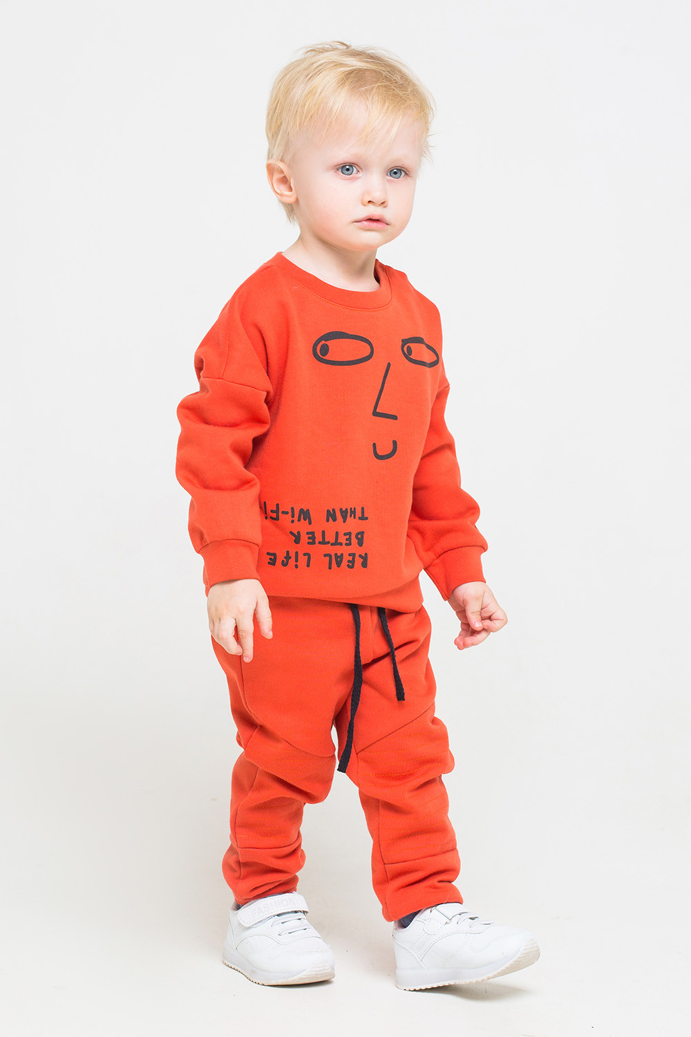 картинка Брюки для мальчика Crockid КР 4739 кирпично-оранжевый к226 от магазина детских товаров ALiSa