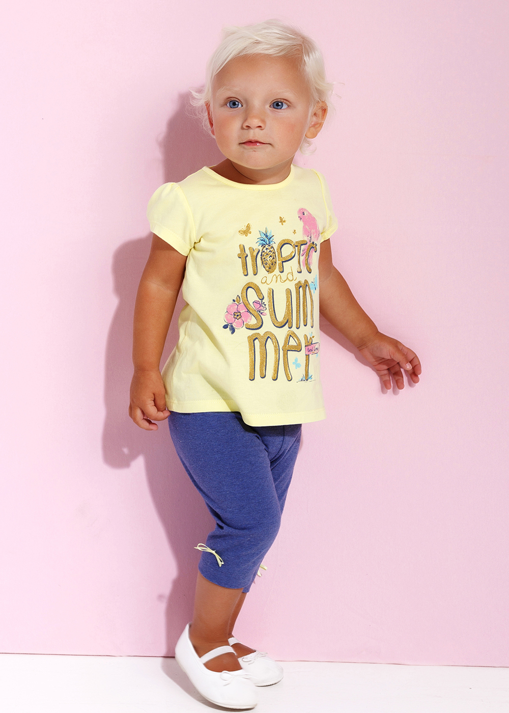 картинка Комплект для девочки ясли Crockid КР 2471 бл. желтый + синий меланж к143  от магазина детских товаров ALiSa