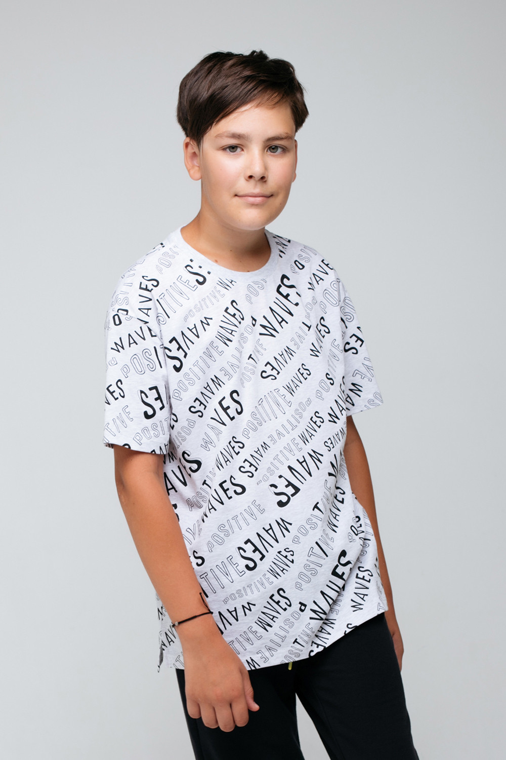 картинка Футболка для мальчика КБ 301786 светло-серый меланж к68 от магазина детских товаров ALiSa