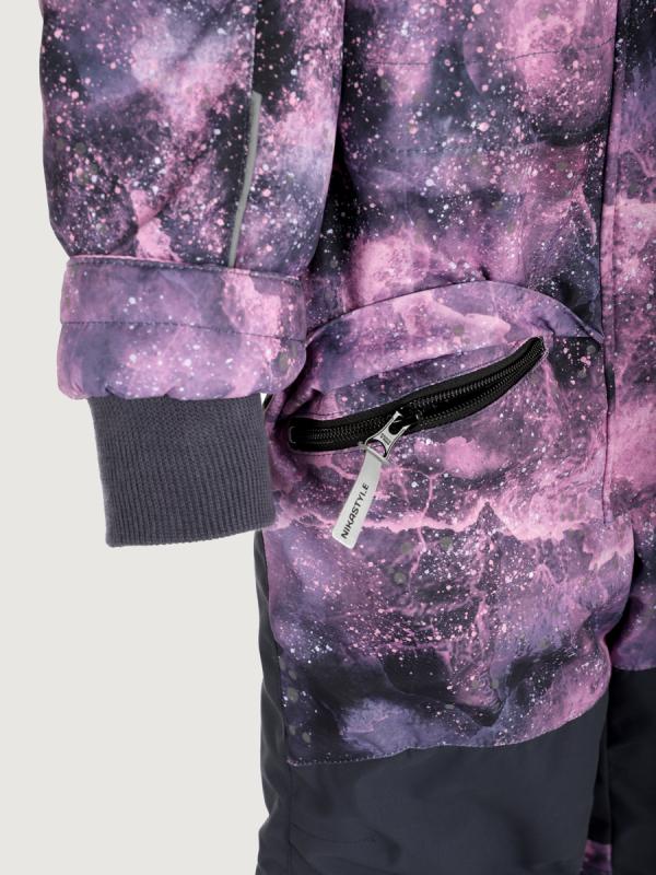 картинка Комбинезон для девочки NIKASTYLE 8з3425 Сухая роха Графит от магазина детских товаров ALiSa