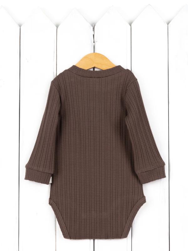 картинка Боди детское Baby Boom Б143/2-Р Ажурная рибана Кофе я734 от магазина детских товаров ALiSa