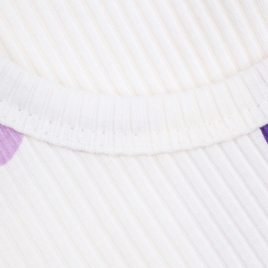 картинка Пижама для девочки YLA 7750400202 Молочный сердца фиолетовый от магазина детских товаров ALiSa