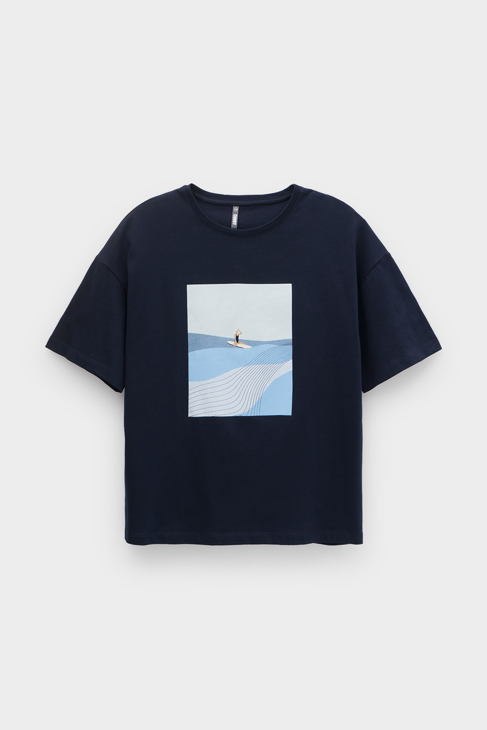 картинка Футболка для девочки Crockid КБ 302070 индиго от магазина детских товаров ALiSa