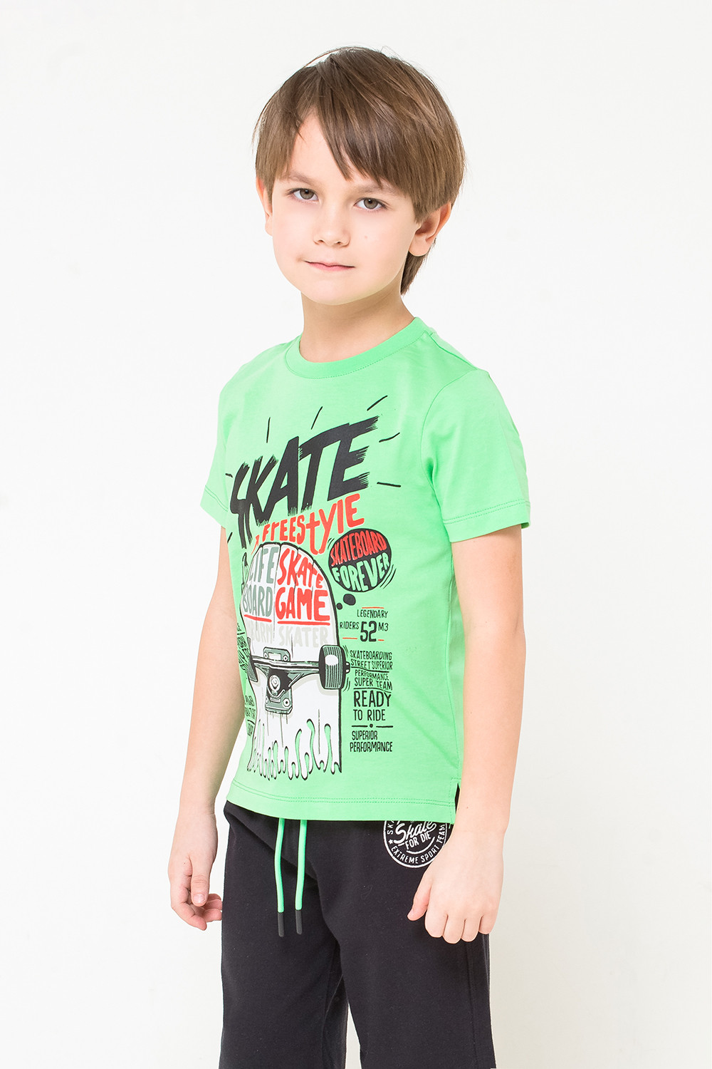 картинка Футболка для мальчика Crockid КР 301054 яркая зелень к260 от магазина детских товаров ALiSa
