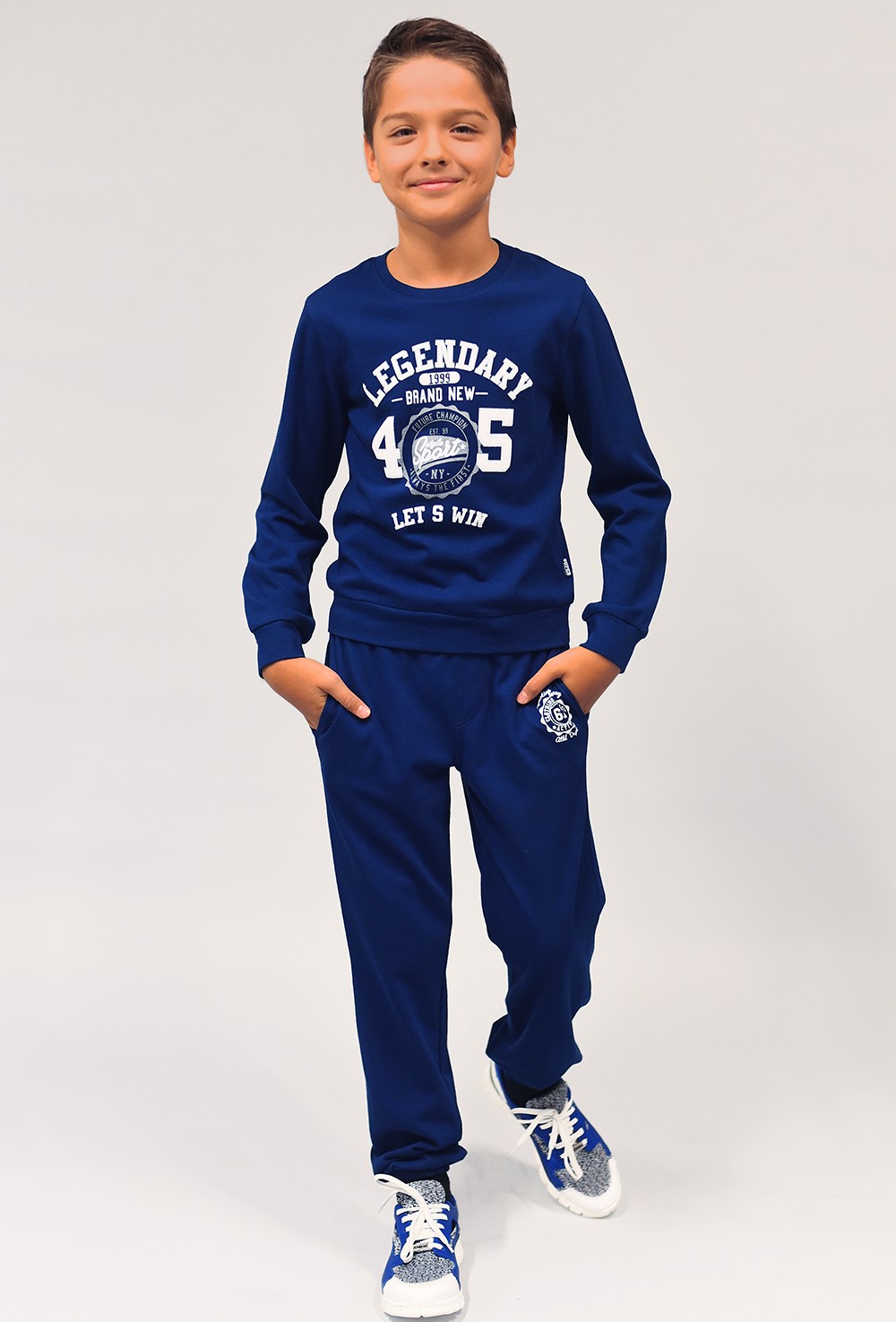 картинка Джемпер поло для мальчика Crockid К 300292 глубокий синий1 от магазина детских товаров ALiSa