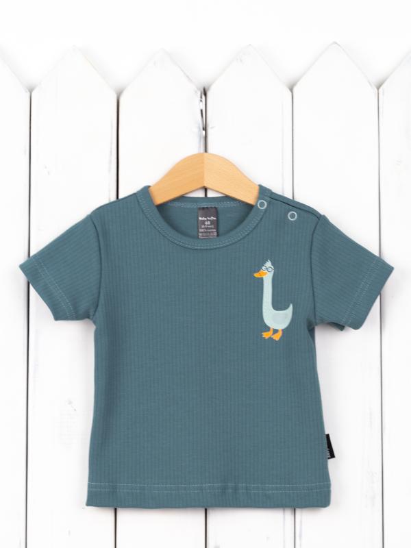 картинка Футболка для мальчика Baby Boom Ф90/3-И я730 Гуси, штормовое море от магазина детских товаров ALiSa