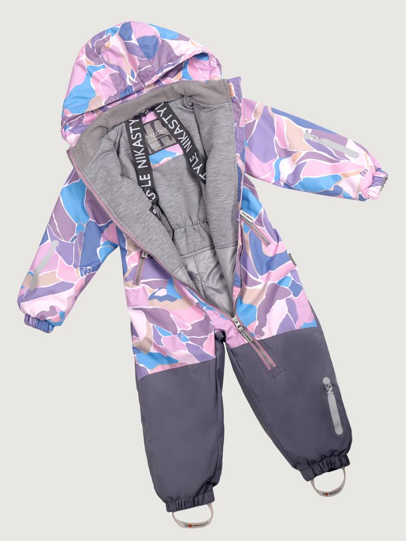 картинка Комбинезон утеплённый для девочки NIKASTYLE 8м1025 Розовый серый от магазина детских товаров ALiSa