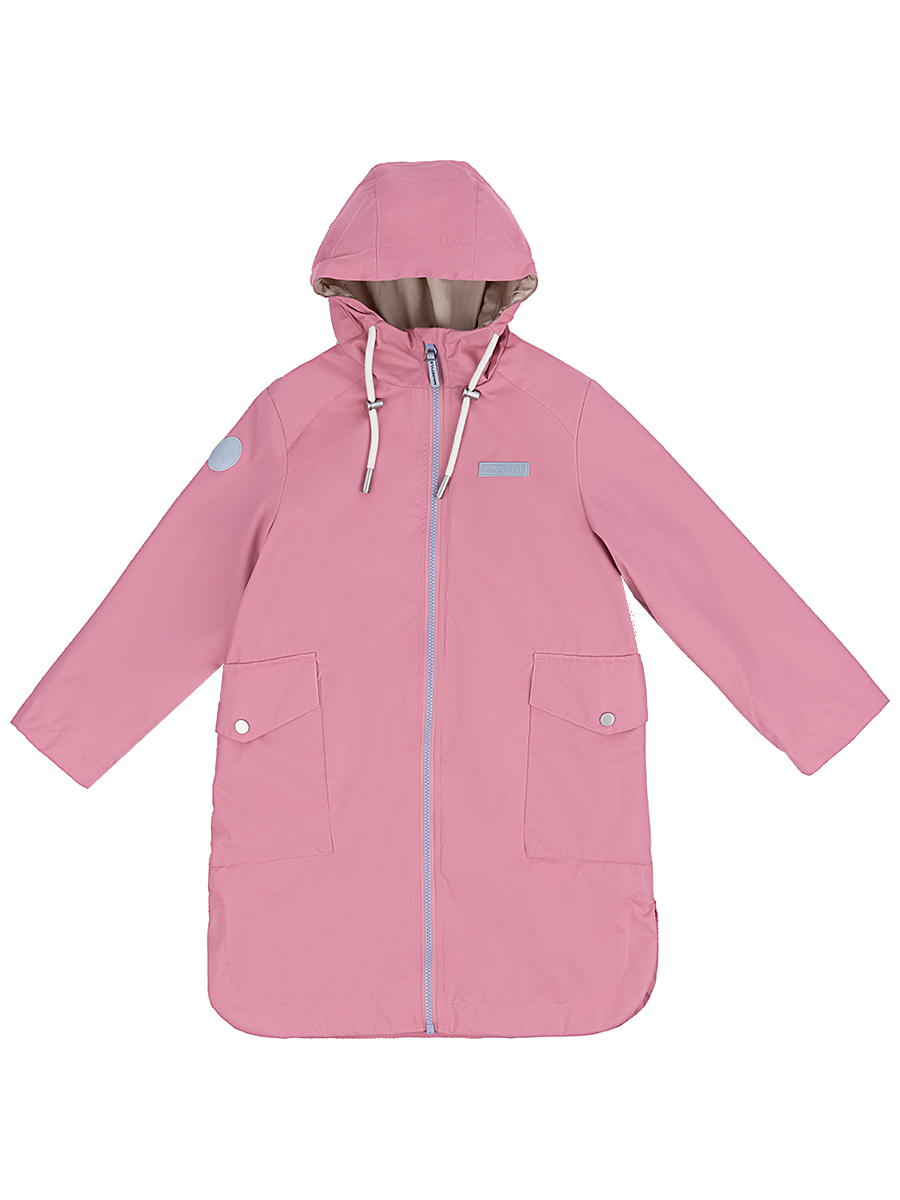 картинка Плащ ветровочный для девочки NIKASTYLE 4л4224 лосось от магазина детских товаров ALiSa