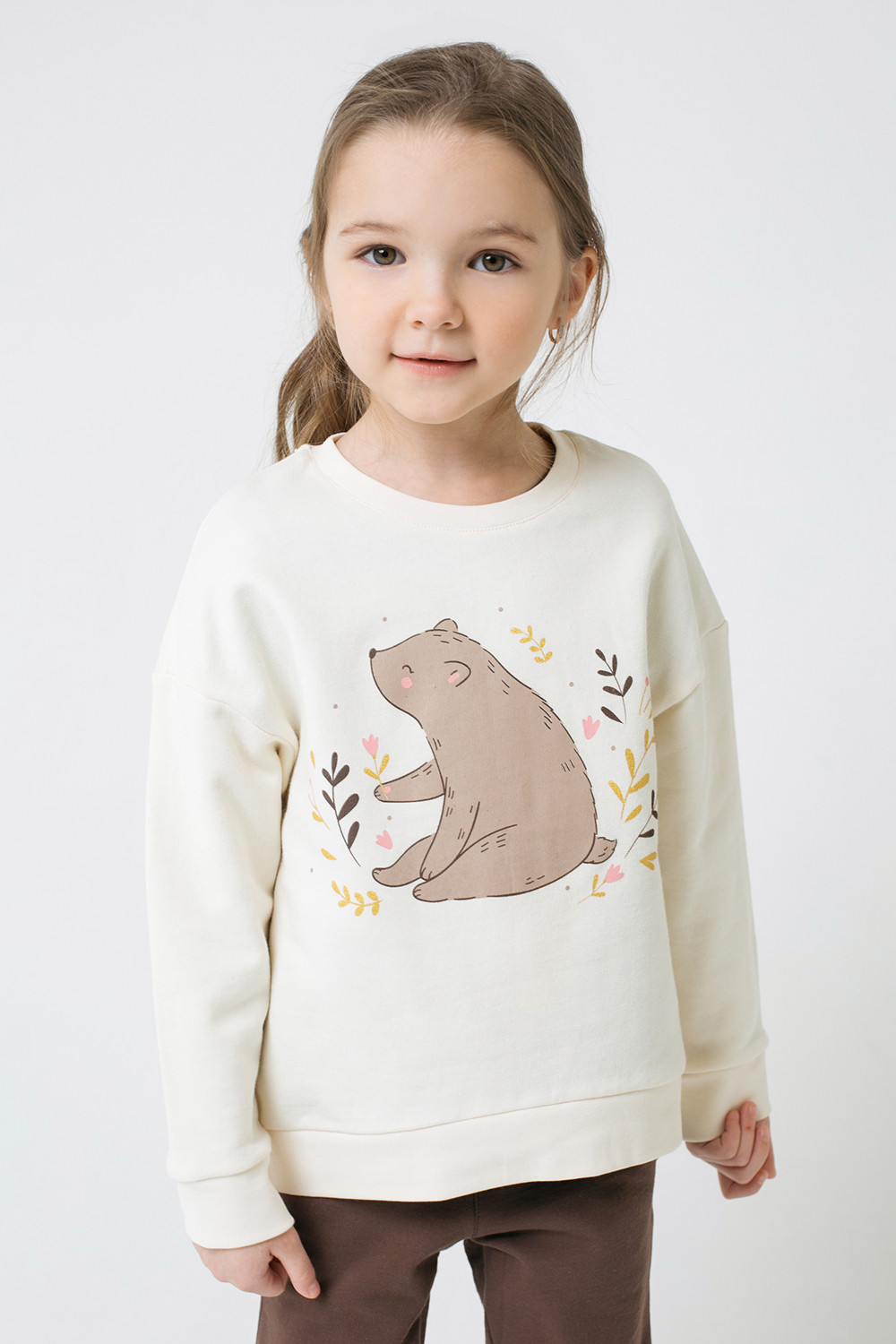 картинка Джемпер для девочки Crockid К 301399 сливки к1274 от магазина детских товаров ALiSa