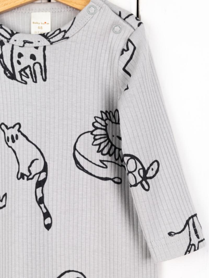 картинка Комбинезон для мальчика Baby Boom BB К383/2-К Сафари на сером я736 от магазина детских товаров ALiSa