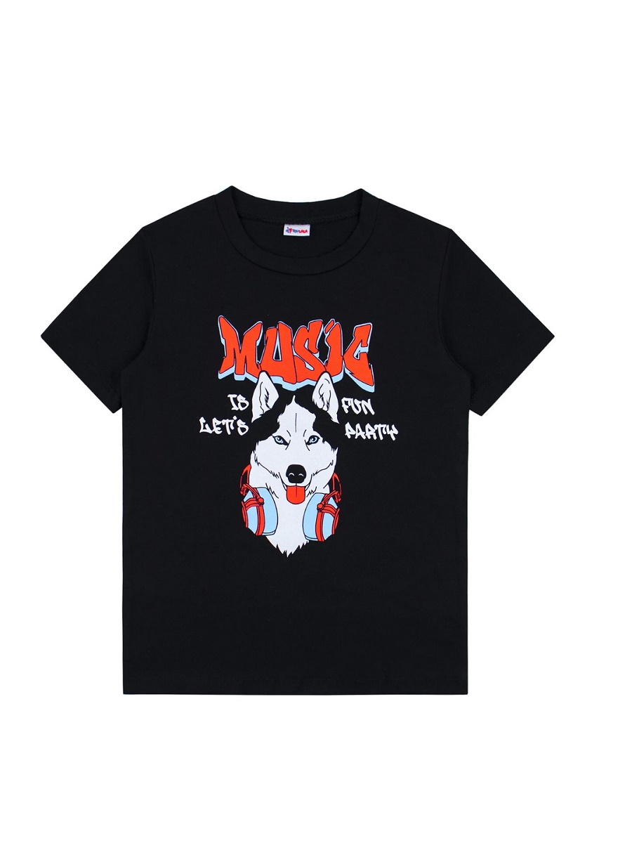 картинка Футболка для мальчика Youlala YLA 0954102403 Черный от магазина детских товаров ALiSa