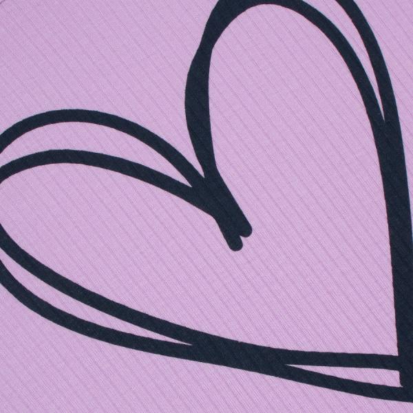 картинка Сорочка для девочки YLA 1617700107 Сиреневый сердце от магазина детских товаров ALiSa