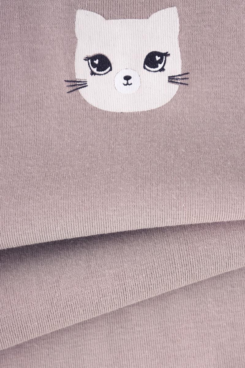 картинка Майка для девочки Crockid К 1066 кофейный (кошка) от магазина детских товаров ALiSa